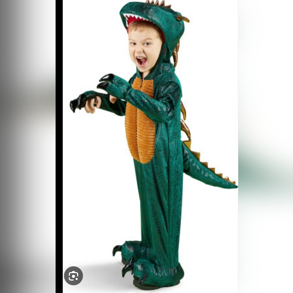 Green Dinosaur Kids Costume